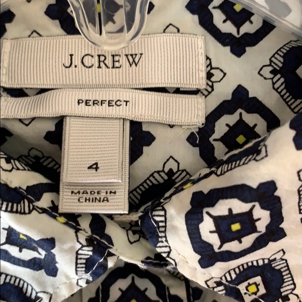 J. Crew Shirt Top Size 4 Like New - Picture 3 of 3